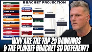 Why Are The College Football Rankings Different Than The College Football Playoff Bracket [upl. by Ludvig]