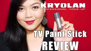 FULL COVERAGE FOUNDATION Kryolan TV Paint Stick REVIEW by Bing Castro [upl. by Eelymmij]