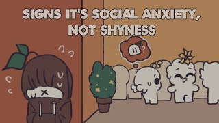 7 Signs Its Social Anxiety Not Shyness [upl. by Yorztif]