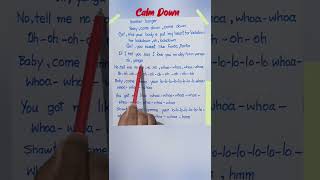 Calm Down Song Lyrics love song lyrics music calmdown rema trending shorts [upl. by Annavas963]