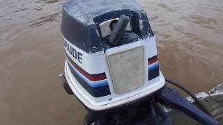 1982 Evinrude 35 HP on 14 FT V hull [upl. by Inger739]