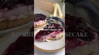 Blueberry cheesecake recipe ❤️ [upl. by Arorua]