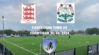 SCEFL PLAY OFFS  Faversham Town 22 Corinthian 14 Pens 30042024 [upl. by Ecylahs736]