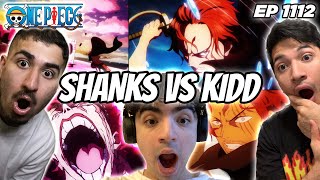 SHANKS ONE SHOT KIDD PEAK  ONE PIECE EPISODE 1112 REACTION [upl. by Artair]