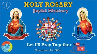 Holy Rosary Joyful Mystery  November 16 2024 [upl. by Burhans]