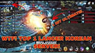 MIR4 INSANE ULTIMATE DAMGE TOP1 LANCER  SP 10F BATTLE KOREAN SER  SAVAGE ALLIANCE [upl. by Anerres831]