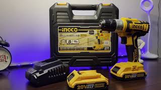 INGCO LIION Cordless Drill 20V  UNBOXING [upl. by Esau]