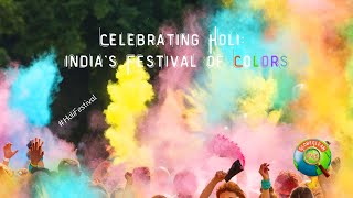 Celebrating Holi Indias Exuberant Festival of Colors HoliFestival [upl. by Daisey737]