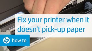 Fix your HP printer not picking up paper  HP Support [upl. by Jadd]