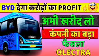 Olectra greentech Share latest news today byd update electric vehicle share news today [upl. by Allbee865]