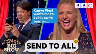 Send To All with Rebecca Adlington  Michael McIntyres Big Show Series 2 Episode 4  BBC One [upl. by Pickford]