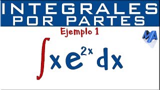 Integración por partes  Ejemplo 1 [upl. by Eelta]