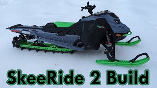 SkeeRide 2 Build  3D Printed Snowmobile [upl. by Atenik357]