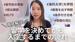 【留学したい人必見】入学までの流れを徹底解説🇦🇺 [upl. by Letnohc]