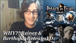 WHY Reiner amp Bertholdt D  Attack on Titan  Season 2 Ep 31  6 quotWarriorquot REACTION VIDEO [upl. by Killy]