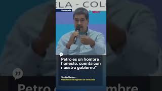 Los elogios de Nicolás Maduro para Gustavo Petro [upl. by Sothena]