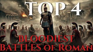 Top 4 ancient and medieval massive battles that CHANGED history of ROMAN EMPIRE [upl. by Kerwinn218]