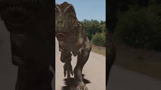 TRex chase on a quad bike DINOSAUR IN REAL LIFE dinosaurs jurassic t [upl. by Eustace]