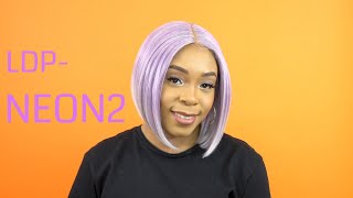 Motown Tress Synthetic Hair Deep Part Lets Lace Wig  LDP NEON2 WIGTYPESCOM [upl. by Ayad70]