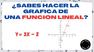 ¿Sabes hacer la gráfica de la función lineal  Ejemplo 1 [upl. by Alten]