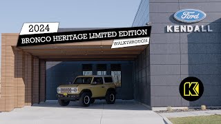 Get Ready for the 2024 Ford Bronco Heritage Limited Walkaround Video [upl. by Pillihp]