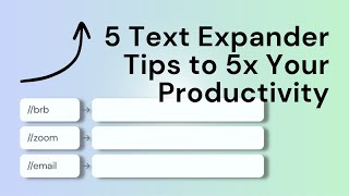 How to Use a Text Expander  5 Expert Tips for 2023 [upl. by Naujled]