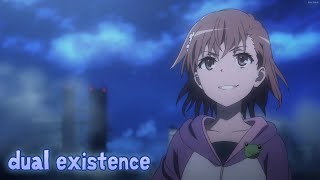 『Lyrics AMV』 Toaru Kagaku no Railgun T OP 2 Full 【 Dual existence  fripSide 】 [upl. by Annairt]