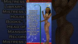 Seshat African Math Goddess shorts [upl. by Atteuqahc]