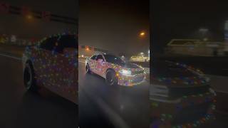 1500 CHRISTMAS LIGHTS ON DODGE CHARGER shorts cars mopar srt christmas lights funny [upl. by Acireed349]