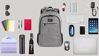 Matein anti theft laptop backpack with USB port 1007 [upl. by Iorgos271]