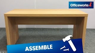 Oslo Desk Assembly Instructions [upl. by Zetra533]