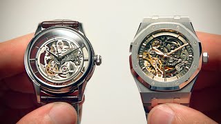 Can You Tell The Difference Cheap vs Expensive Skeleton Watches  Watchfinder amp Co [upl. by Oludoet162]