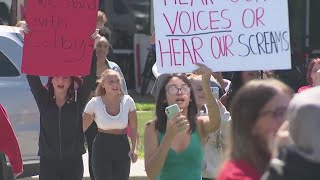 Park Hill students walk out of class in support of suspended student [upl. by Desdamonna]