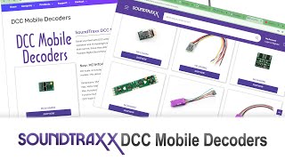 SoundTraxx Mobile Decoders Overview [upl. by Merrili5]