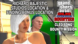 RICHARDS MAJESTIC STUDIOS LOCATION MOST WANTED CLEO SONG MISSIONBOTTOM DOLLAR BOUNTIES GTA ONLINE [upl. by Durrace129]