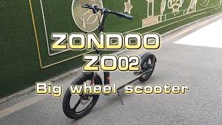 ZonDoo ZO02 Big Wheel Electric Scooter [upl. by Salhcin]