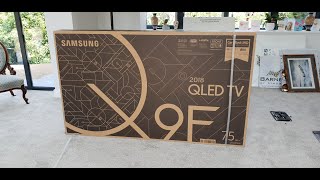 75quot Q9 QE75Q9FN Unboxing and NoGap Wall Mount install [upl. by Ardnad507]