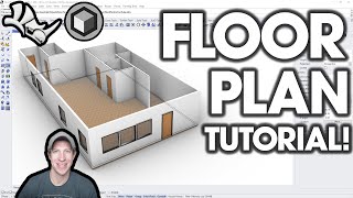 How to Create a 3D Floor Plan in Rhino  BEGINNERS START HERE [upl. by Rep]