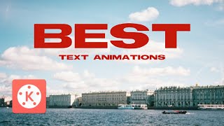 3 Amazing Text Animations in KineMaster [upl. by Lipcombe]