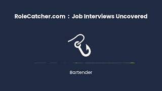 Bartender  Job Interviews Uncovered [upl. by Macnamara]