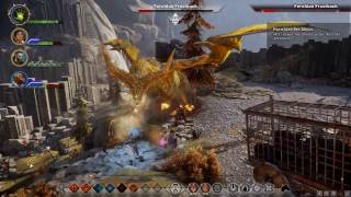 Dragon Age Inquisition  Ferelden Frostback High Dragon Fight [upl. by Keppel]