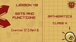 Class X Mathematics Lesson 43 Exercise 175 Part 8 [upl. by Adleme995]