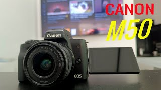 مراجعة كانون canon M50 مع الثمن 🛑 [upl. by Ahtelrac]