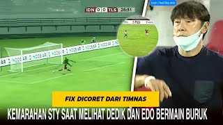 “Diam Jadi Beban Bergerak Meresahkan” Inilah Reaksi STY Melihat Dedik dan Edo Bermain Buruk [upl. by Ramyaj747]