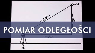 GEODEZJA  Pomiar odległości Teoria  tachimetr [upl. by Nilyad]