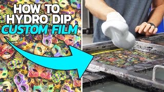 HOW TO HYDRO DIP CUSTOM HYDROGRAPHIC FILM  Liquid Concepts [upl. by Ellenet]