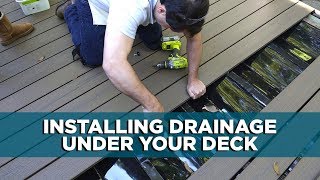 How to Install an UnderDeck Drainage System  Todays Homeowner with Danny Lipford [upl. by Eahsat]