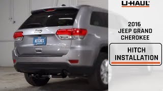 2016 Jeep Grand Cherokee  UHaul Trailer Hitch Installation [upl. by Klinger16]