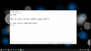 Windows 11 Find Serial Number on Laptop or desktop without Sticker [upl. by Nolak]