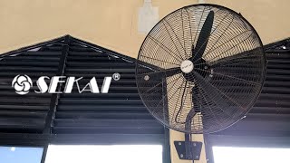 Sekai 26quot industrial wall fan  Old Video [upl. by Leeann668]